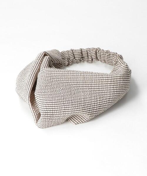 green label relaxing（グリーンレーベルリラクシング）の「【WEB限定】アソート ターバン（ヘアバンド・レディース・ライトグレー/ブラック/ベージュ/ナチュラル・FREE）」の10枚目の写真