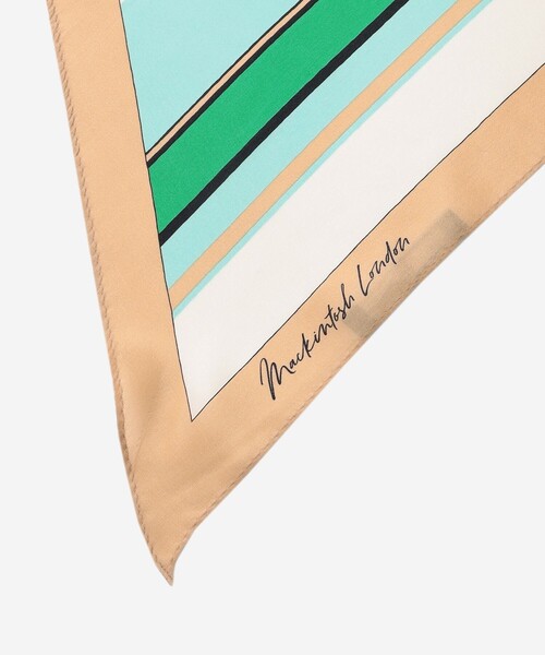 MACKINTOSH LONDON（マッキントッシュ ロンドン）の「マルチストライプ剣先スカーフ（ストール/ショール・レディース・グリーン系その他3・FREE）」の5枚目の写真