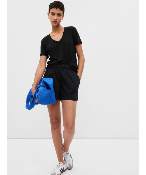 GAP（ギャップ）の「リネンブレンド Tシャツ（Tシャツ/カットソー・レディース・ブラック/グリーン/ホワイト/グリーン系その他・M/L/XL/XXS/S/XS）」の5枚目の写真