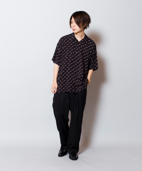 NO ID.（ノーアイディ）の「【NO ID.】Cherry Print Open Collar Shirt / チェリー プリント オープン カラー シャツ（シャツ/ブラウス・メンズ・ブルー/ブラック/レッド・ONE SIZE）」の10枚目の写真