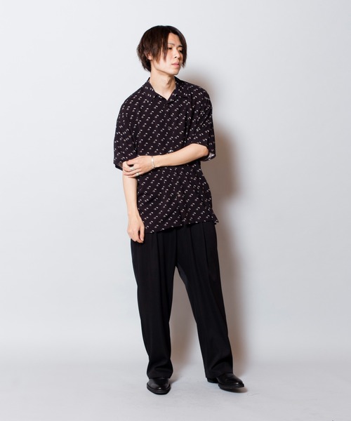 NO ID.（ノーアイディ）の「【NO ID.】Cherry Print Open Collar Shirt / チェリー プリント オープン カラー シャツ（シャツ/ブラウス・メンズ・ブルー/ブラック/レッド・ONE SIZE）」の12枚目の写真