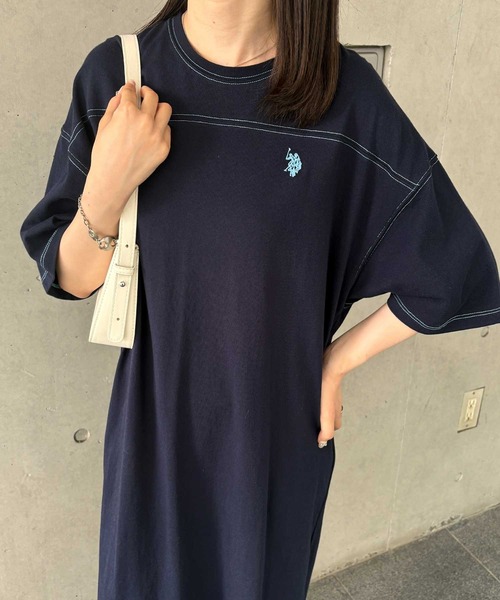 新品 ビディバドゥ　ワンピース　US　Ｌ パウダーツイルストレッチシャツワンピース｜BIGI online store