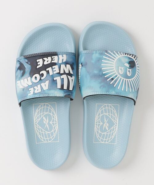 Reebok（リーボック）の「クラシック スライド / CLASSIC SLIDE（サンダル・メンズ・オフホワイト/ホワイト系その他/サックスブルー・23.0cm/23.5cm/24.0cm/25.0cm/26.0cm/27.0cm/28.0cm/29.0cm）」の4枚目の写真
