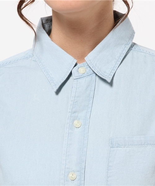 Denime（ドゥニーム）の「CHAMBRAY SHIRTS/シャンブレーシャツ（シャツ/ブラウス・レディース・ライトインディゴブルー/インディゴブルー・FREE）」の6枚目の写真