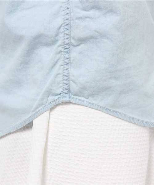 Denime（ドゥニーム）の「CHAMBRAY SHIRTS/シャンブレーシャツ（シャツ/ブラウス・レディース・ライトインディゴブルー/インディゴブルー・FREE）」の9枚目の写真