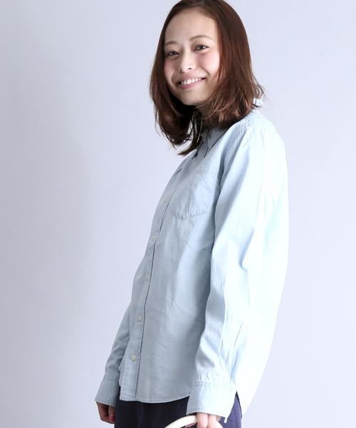 Denime（ドゥニーム）の「CHAMBRAY SHIRTS/シャンブレーシャツ（シャツ/ブラウス・レディース・ライトインディゴブルー/インディゴブルー・FREE）」の14枚目の写真