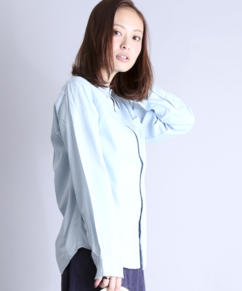 Denime（ドゥニーム）の「CHAMBRAY SHIRTS/シャンブレーシャツ（シャツ/ブラウス・レディース・ライトインディゴブルー/インディゴブルー・FREE）」の15枚目の写真