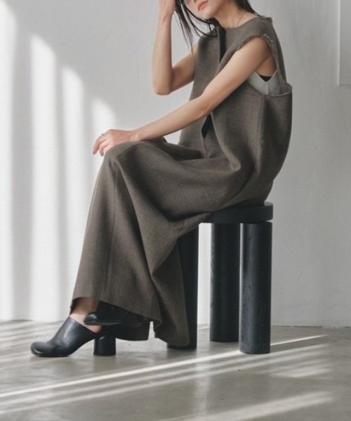 TODAYFUL（トゥデイフル）の「TODAYFUL(トゥデイフル) "Chunky Heel Sabot"チャンキーヒールサボ/12321004（サンダル・レディース・ブラック・38/36/37）」の8枚目の写真