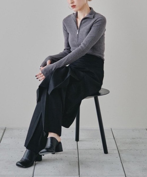 TODAYFUL（トゥデイフル）の「TODAYFUL(トゥデイフル) "Chunky Heel Sabot"チャンキーヒールサボ/12321004（サンダル・レディース・ブラック・38/36/37）」の11枚目の写真