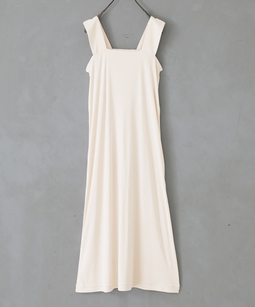 n'OrLABEL(ノアールレーベル)の「『ブラ紐隠しペチワンピース』(インナーウェア/肌着・レディース・ライトベージュ/ブラック/モカ・M/L/LL)」の3枚目の写真