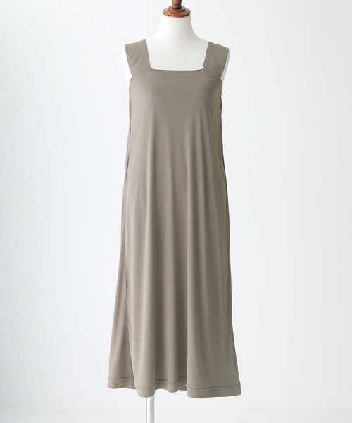 n'OrLABEL(ノアールレーベル)の「『ブラ紐隠しペチワンピース』(インナーウェア/肌着・レディース・ライトベージュ/ブラック/モカ・M/L/LL)」の6枚目の写真