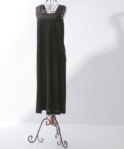 n'OrLABEL(ノアールレーベル)の「『ブラ紐隠しペチワンピース』(インナーウェア/肌着・レディース・ライトベージュ/ブラック/モカ・M/L/LL)」の14枚目の写真