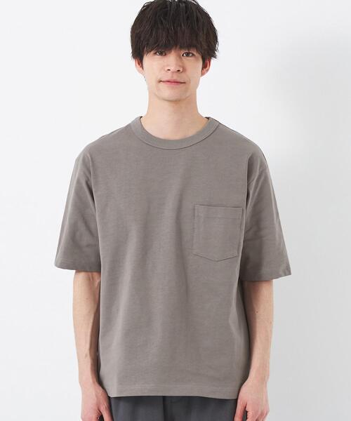 green label relaxing(グリーンレーベルリラクシング)の「ヘビーウェイト クルーネック Tシャツ(Tシャツ/カットソー・メンズ・ネイビー/ターコイズブルー/オフホワイト/ダークグレー・XXL/S/XL/M/L)」の11枚目の写真