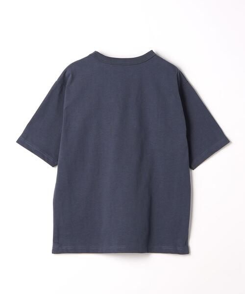 green label relaxing(グリーンレーベルリラクシング)の「ヘビーウェイト クルーネック Tシャツ(Tシャツ/カットソー・メンズ・ネイビー/ターコイズブルー/オフホワイト/ダークグレー・XXL/S/XL/M/L)」の5枚目の写真