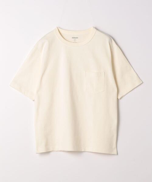 green label relaxing(グリーンレーベルリラクシング)の「ヘビーウェイト クルーネック Tシャツ(Tシャツ/カットソー・メンズ・ネイビー/ターコイズブルー/オフホワイト/ダークグレー・XXL/S/XL/M/L)」の18枚目の写真