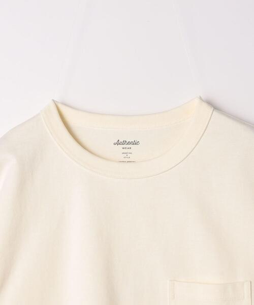 green label relaxing(グリーンレーベルリラクシング)の「ヘビーウェイト クルーネック Tシャツ(Tシャツ/カットソー・メンズ・ネイビー/ターコイズブルー/オフホワイト/ダークグレー・XXL/S/XL/M/L)」の14枚目の写真