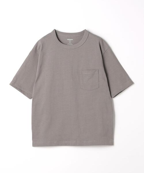 green label relaxing(グリーンレーベルリラクシング)の「ヘビーウェイト クルーネック Tシャツ(Tシャツ/カットソー・メンズ・ネイビー/ターコイズブルー/オフホワイト/ダークグレー・XXL/S/XL/M/L)」の20枚目の写真