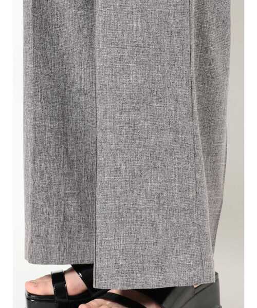 MURUA（ムルーア）の「ローライズカッティングパンツ【2way】（スラックス・レディース・グレー/ブラック・1/2）」の14枚目の写真