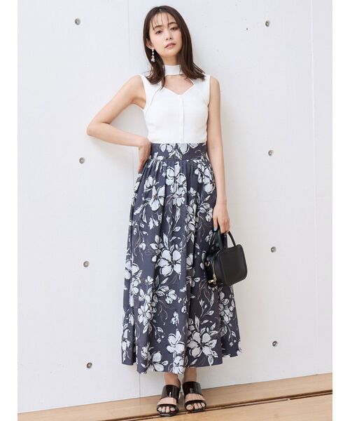 MERCURYDUO（マーキュリーデュオ）の「2WAYカットアウトデザインコンパクトニット（ニット/セーター・レディース・オフホワイト/ピンク/ブラック/ライム・FREE）」の9枚目の写真