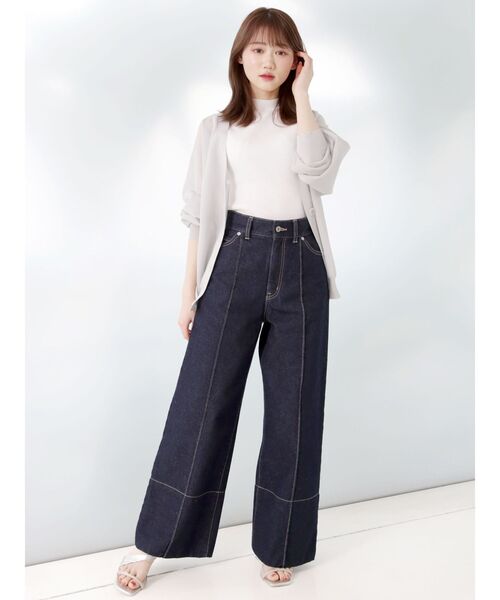 MERCURYDUO（マーキュリーデュオ）の「2WAYカットアウトデザインコンパクトニット（ニット/セーター・レディース・オフホワイト/ピンク/ブラック/ライム・FREE）」の15枚目の写真