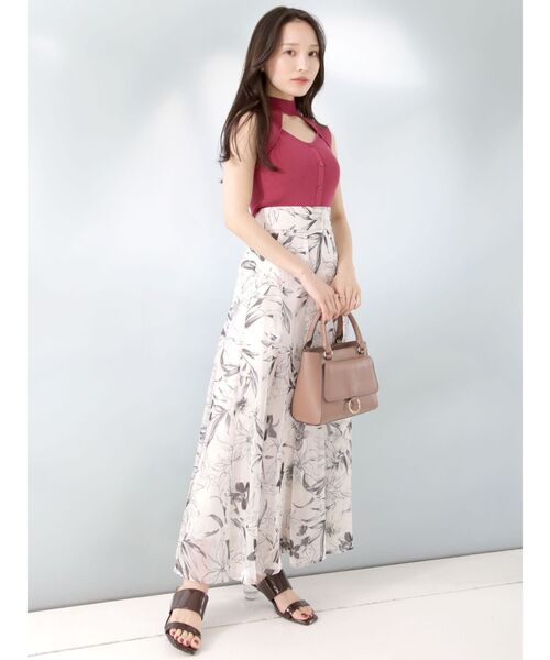 MERCURYDUO（マーキュリーデュオ）の「2WAYカットアウトデザインコンパクトニット（ニット/セーター・レディース・オフホワイト/ピンク/ブラック/ライム・FREE）」の21枚目の写真