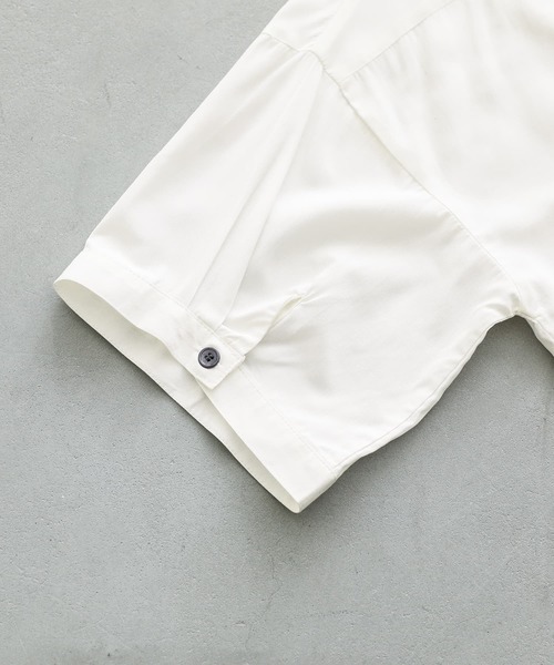 n'OrLABEL（ノアールレーベル）の「『胸ポケットイレヘムドルマンシャツ』（シャツ/ブラウス・レディース・オフホワイト/カーキ/パープル/ネイビー・FREE）」の21枚目の写真