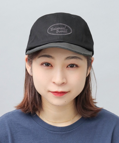 UNIVERSAL OVERALL(ユニバーサルオーバーオール)の「ロゴ刺繍 バイカラー ショートバイザー(キャップ・メンズ・ベージュ/グレー・FREE)」の19枚目の写真