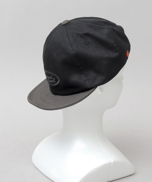 UNIVERSAL OVERALL(ユニバーサルオーバーオール)の「ロゴ刺繍 バイカラー ショートバイザー(キャップ・メンズ・ベージュ/グレー・FREE)」の11枚目の写真