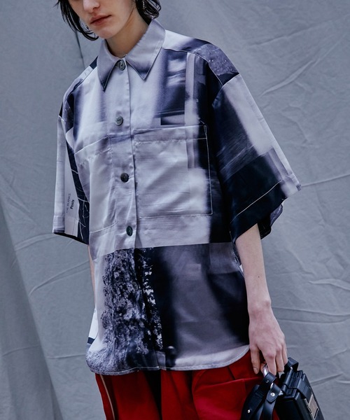 PRANK PROJECT（プランクプロジェクト）の「コラージュフォトシャツ / Collage Photo Shirt（シャツ/ブラウス・レディース・ブラック/マルチ・FREE）」の14枚目の写真