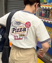 バック刺繍リンガーT