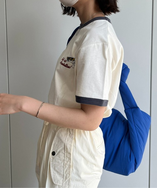 CPCM(シーピーシーエム)の「バック刺繍リンガーT(Tシャツ/カットソー・レディース・オフホワイト/チャコールグレー・LARGE/MEDIUM/X-LARGE)」の10枚目の写真