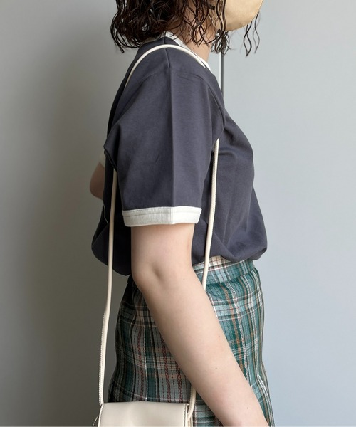 CPCM(シーピーシーエム)の「バック刺繍リンガーT(Tシャツ/カットソー・レディース・オフホワイト/チャコールグレー・LARGE/MEDIUM/X-LARGE)」の16枚目の写真