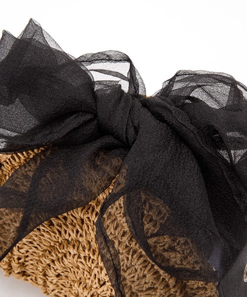 Casselini（キャセリーニ）の「Casselini(キャセリーニ)ハーフムーンリボンポシェット（ショルダーバッグ・レディース・アイボリー/ブラック/オレンジ/パープル・FREE）」の15枚目の写真