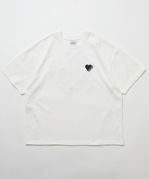 kaoyorinakami(カオヨリナカミ)の「KAOYORINAKAMI×FREAK’S STORE/カオヨリナカミ×フリークスストア Rabbit heart S/S/ラビット ハート ショートスリーブTシャツ/半袖Tシャツ/バックプリント/ハートモチーフ(Tシャツ/カットソー・メンズ・ホワイト/ブルーグリーン/ブラック/ブラウン・LARGE/MEDIUM/X-LARGE)」の17枚目の写真