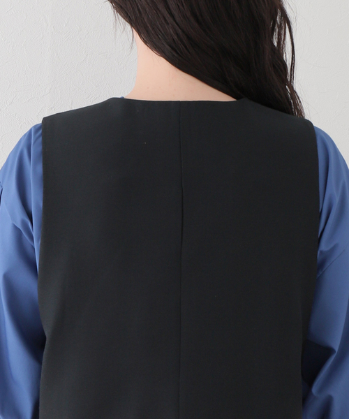 Simplicite（サンプリシテ）の「ベストセットワンピース（ワンピース・レディース・ベージュ/ネイビー・FREE）」の8枚目の写真