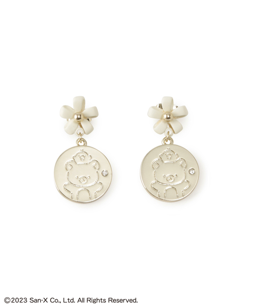 ROPE' PICNIC（ロペピクニック）の「【Rilakkuma(リラックマ) 】meets ROPE' PICNIC/マットフラワーピアス（ピアス（両耳用）・レディース・イエロー/キナリ/ラベンダー・FREE）」の5枚目の写真