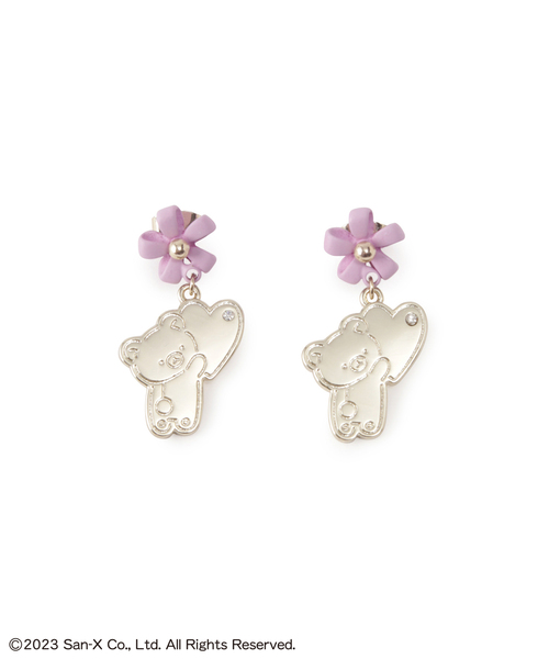 ROPE' PICNIC（ロペピクニック）の「【Rilakkuma(リラックマ) 】meets ROPE' PICNIC/マットフラワーピアス（ピアス（両耳用）・レディース・イエロー/キナリ/ラベンダー・FREE）」の12枚目の写真