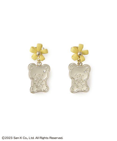 ROPE' PICNIC（ロペピクニック）の「【Rilakkuma(リラックマ) 】meets ROPE' PICNIC/マットフラワーピアス（ピアス（両耳用）・レディース・イエロー/キナリ/ラベンダー・FREE）」の6枚目の写真