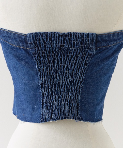 [el.] Denim Bustier デニムビスチェ JEANASIS el.] Denim Bustier デニムビスチェ JEANASIS eL】Denim Bustier