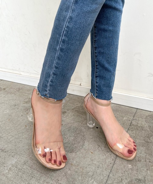 Futier land（フューティアランド）の「クリアヒール美脚ストラップサンダル（サンダル・レディース・シルバー/ブラック/ライトグレー/ライトグリーン/グレイッシュベージュ・36/37/38/39/40）」の15枚目の写真