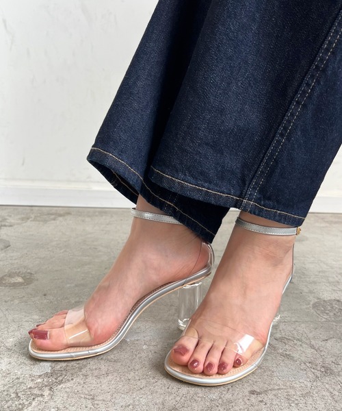 Futier land（フューティアランド）の「クリアヒール美脚ストラップサンダル（サンダル・レディース・シルバー/ブラック/ライトグレー/ライトグリーン/グレイッシュベージュ・36/37/38/39/40）」の21枚目の写真