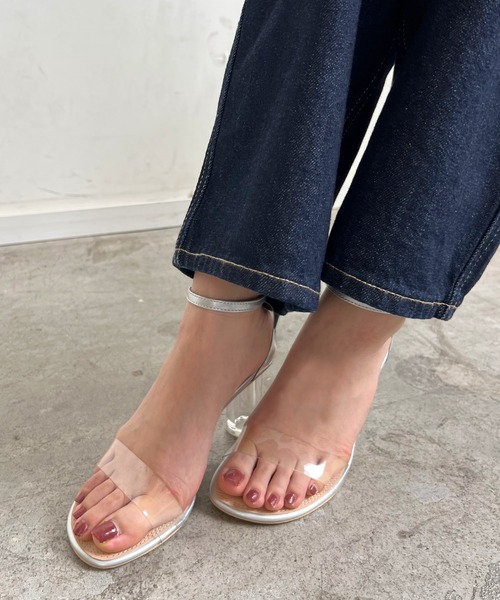 Futier land（フューティアランド）の「クリアヒール美脚ストラップサンダル（サンダル・レディース・シルバー/ブラック/ライトグレー/ライトグリーン/グレイッシュベージュ・36/37/38/39/40）」の22枚目の写真