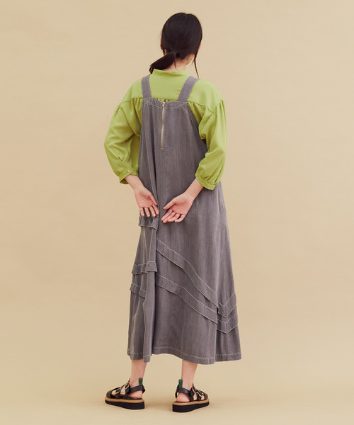 FRAPBOIS（フラボア）の「パウダーデニム ジャンパースカート（ジャンパースカート・レディース・ブルー・1）」の21枚目の写真