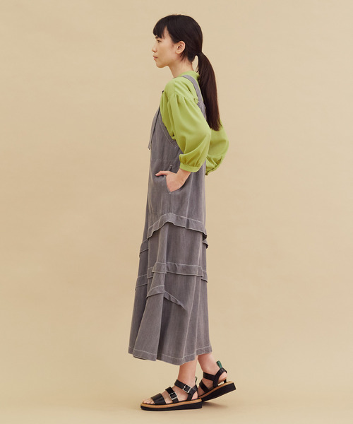 FRAPBOIS（フラボア）の「パウダーデニム ジャンパースカート（ジャンパースカート・レディース・ブルー・1）」の20枚目の写真