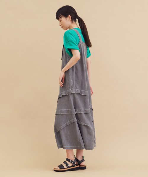 FRAPBOIS（フラボア）の「パウダーデニム ジャンパースカート（ジャンパースカート・レディース・ブルー・1）」の13枚目の写真