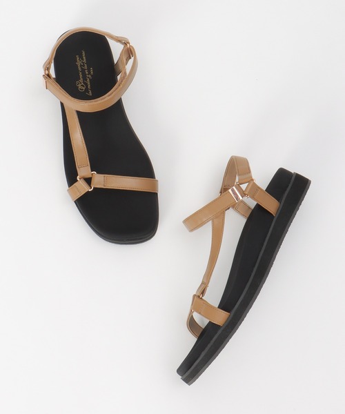 ikka(イッカ)の「ベルクロフットベットスポサン(サンダル・レディース・ブラック/キャメル・M/L)」の10枚目の写真