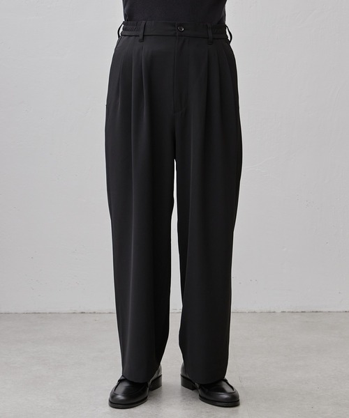 Lui's(ルイス)ブラック クロップド ハカマ スラックス M Lui's（ルイス）の「クロップド袴パンツ（スラックス）」 - WEAR