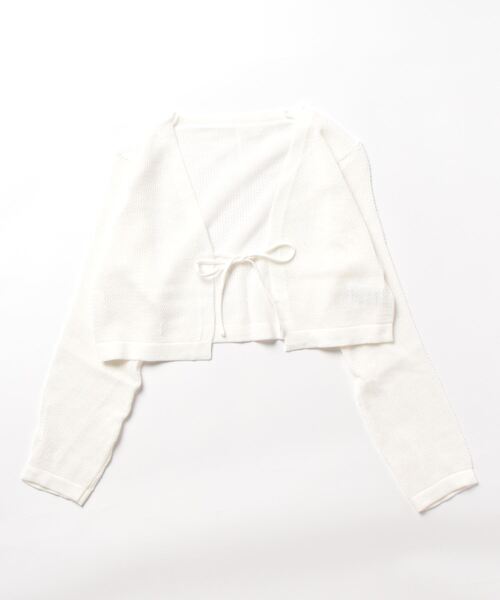 STYLEBLOCK(スタイルブロック)の「シアーニットカーディガン(カーディガン/ボレロ・レディース・キャメル/ブラック/ホワイト/ベージュ系その他・FREE)」の1枚目の写真