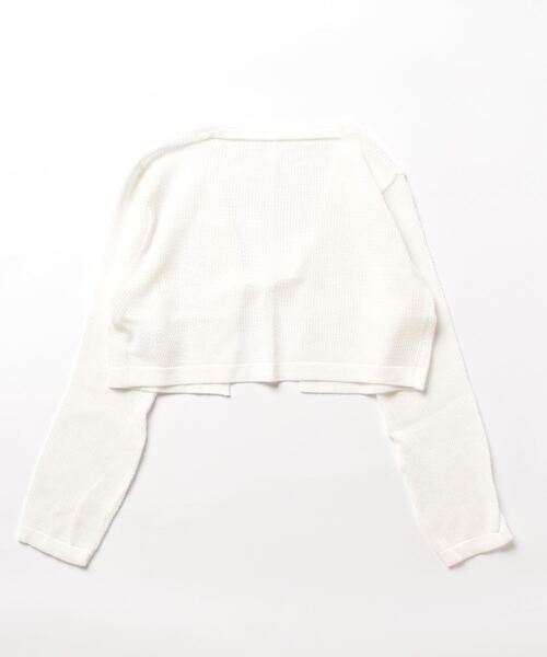 STYLEBLOCK(スタイルブロック)の「シアーニットカーディガン(カーディガン/ボレロ・レディース・キャメル/ブラック/ホワイト/ベージュ系その他・FREE)」の5枚目の写真