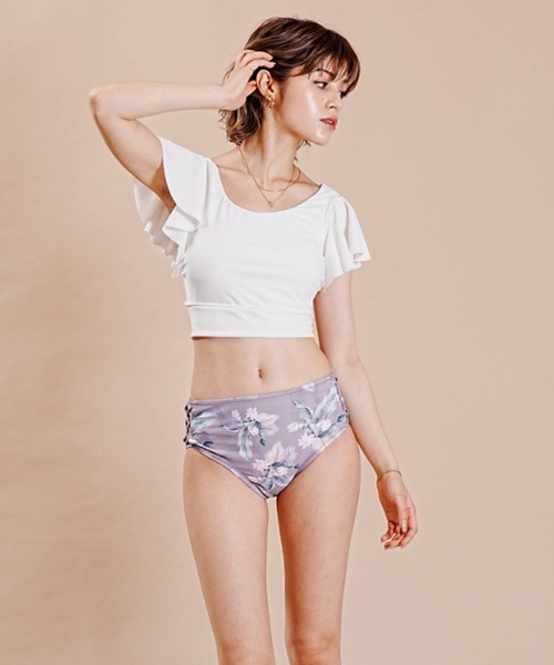 フリル付きレースワンピース - エクリュ | ZARA Japan / 日本